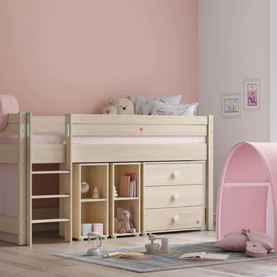 MONTES NATURAL ΠΑΙΔΙΚΟ ΚΡΕΒΑΤΙ ΥΠΕΡΥΨΩΜΕΝΟ 102x208x111cm