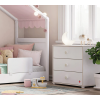 ΠΑΙΔΙΚΗ ΣΥΡΤΑΡΙΕΡΑ ΜΕ 3 ΣΥΡΤΑΡΙΑ MONTES WHITE 72x44xH67cm