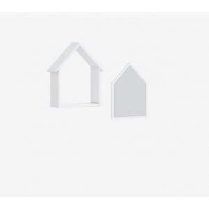 MONTES WHITE ΣΕΤ ΚΑΘΡΕΠΤΗΣ ΜΕ ΣΠΙΤΑΚΟ 83x12xH43cm