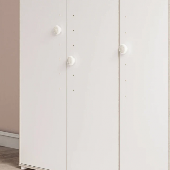 MONTES WHITE ΠΑΙΔΙΚΗ ΝΤΟΥΛΑΠΑ 3ΦΥΛΛΗ 140x53xH202cm