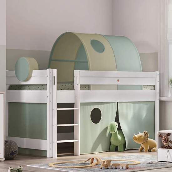 ΠΑΙΔΙΚΟ ΚΡΕΒΑΤΙ ΥΠΕΡΥΨΩΜΕΝΟ MONTES WHITE 102x208xH111cm