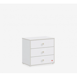 MONTES WHITE ΠΑΙΔΙΚΗ ΣΥΡΤΑΡΙΕΡΑ ΜΕ 3 ΣΥΡΤΑΡΙΑ 72x44xH67cm