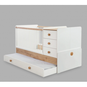 NATURA BABY ΒΡΕΦΙΚΗ ΚΟΥΝΙΑ 3-1 ΜΕΓΑΛΗ 185x87xH103cm