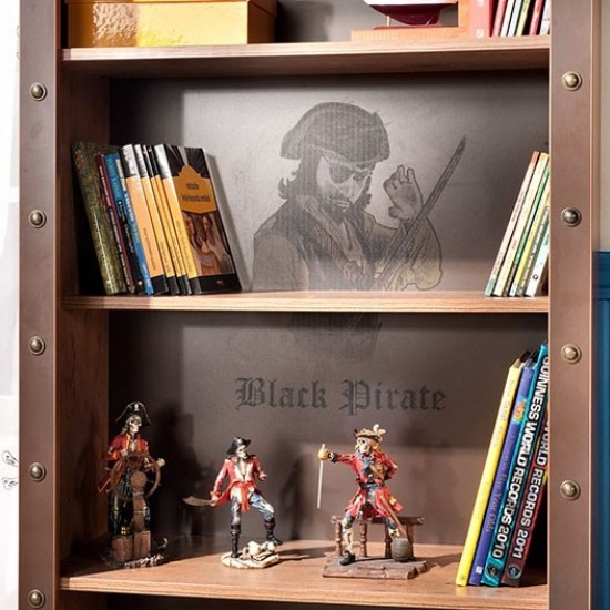 PIRATE ΠΑΙΔΙΚΗ ΒΙΛΙΟΘΗΚΗ 71x33xH183cm