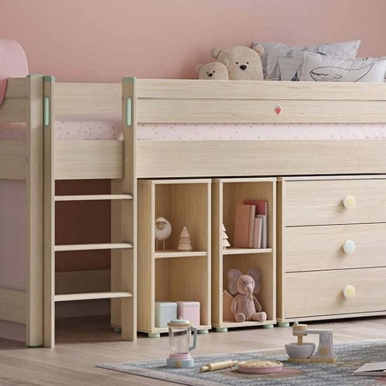 MONTES NATURAL ΠΑΙΔΙΚΗ ΒΙΒΛΙΟΘΗΚΗ 2 ΘΕΣΕΩΝ 30x35xH67cm