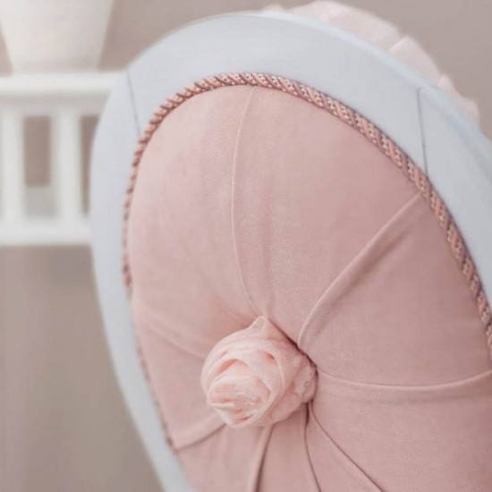 ΠΑΙΔΙΚΗ ΚΑΡΕΚΛΑ ΥΦΑΣΜΑ ΡΟΖ 48x52xH90