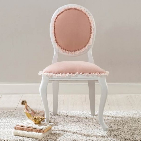 ΠΑΙΔΙΚΗ ΚΑΡΕΚΛΑ ΥΦΑΣΜΑ ΡΟΖ 48x52xH90