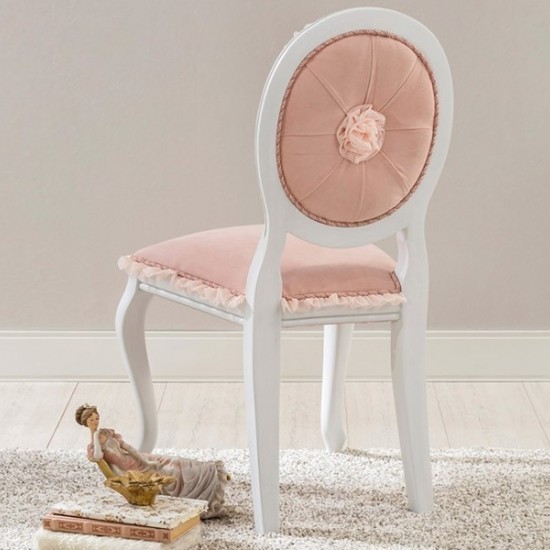 ΠΑΙΔΙΚΗ ΚΑΡΕΚΛΑ ΥΦΑΣΜΑ ΡΟΖ 48x52xH90