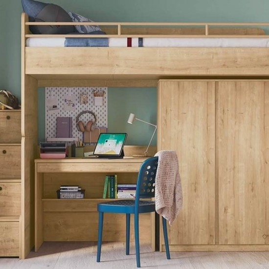 MOCHA STUDIO ΠΑΙΔΙΚΟ ΓΡΑΦΕΙΟ 1 ΣΥΡΤΑΡΙ 98x57xH75cm