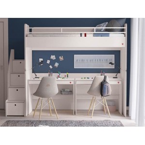 WHITE STUDIO 5 ΠΑΙΔΙΚΗ ΚΟΥΚΕΤΑ 5 ΤΕΜΑΧΙΩΝ 247x95xH178cm