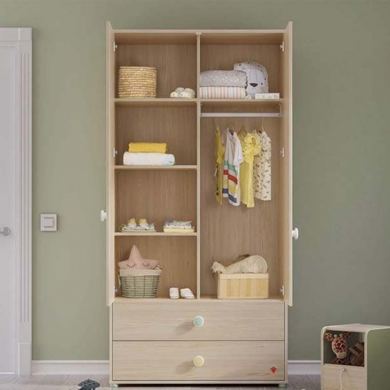 MONTES NATURAL ΠΑΙΔΙΚΗ ΝΤΟΥΛΑΠΑ 2ΦΥΛΛΗ 101x53xH202cm