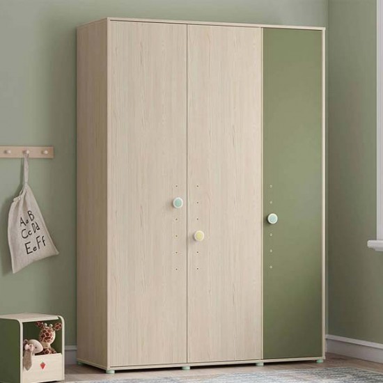 MONTES NATURAL ΠΑΙΔΙΚΗ ΝΤΟΥΛΑΠΑ 3ΦΥΛΛΗ 140x53xH202cm