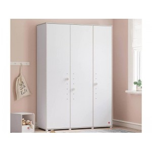 MONTES WHITE ΠΑΙΔΙΚΗ ΝΤΟΥΛΑΠΑ 3ΦΥΛΛΗ 140x53xH202cm