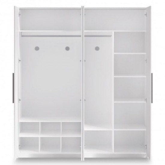 WHITE ΠΑΙΔΙΚΗ ΝΤΟΥΛΑΠΑ 4ΦΥΛΛΗ 183x61xH209cm