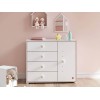 MONTES WHITE ΠΑΙΔΙΚΗ ΣΥΡΤΑΡΙΕΤΑ ΜΕ 4 ΣΥΡΤΑΡΙΑ 97x43xH83cm