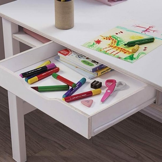 MONTES WHITE ΠΑΙΔΙΚΟ ΓΡΑΦΕΙΟ 116x60xH73cm