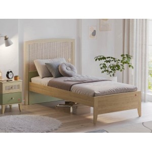 LOOF ΠΑΙΔΙΚΟ ΚΡΕΒΑΤΙ ΗΜΙΔΙΠΛΟ SONOMA ΧΑΚΙ 138x207xH125cm