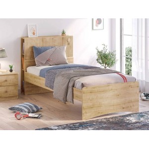 MOCHA BOOK ΠΑΙΔΙΚΟ ΚΡΕΒΑΤΙ ΗΜΙΔΙΠΛΟ SONOMA 124x223xH105cm