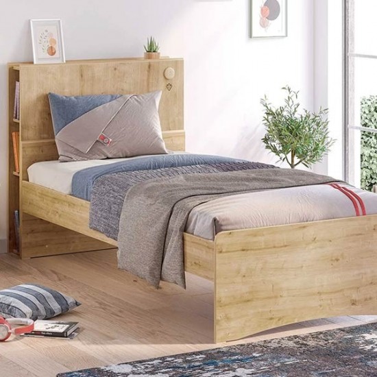 MOCHA BOOK ΠΑΙΔΙΚΟ ΚΡΕΒΑΤΙ ΗΜΙΔΙΠΛΟ SONOMA 124x223xH105cm