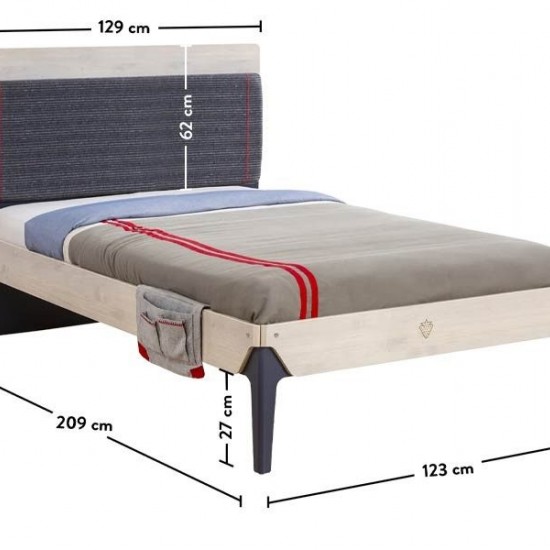 ΠΑΙΔΙΚΟ ΚΡΕΒΑΤΙ ΗΜΙΔΙΠΛΟ TRIO 209x128x116cm