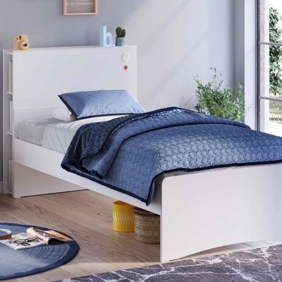 WHITE ΠΑΙΔΙΚΟ ΚΡΕΒΑΤΙ ΜΕ ΑΠΟΘΗΚΕΥΣΗ ΛΕΥΚΟ 124x223xH105cm