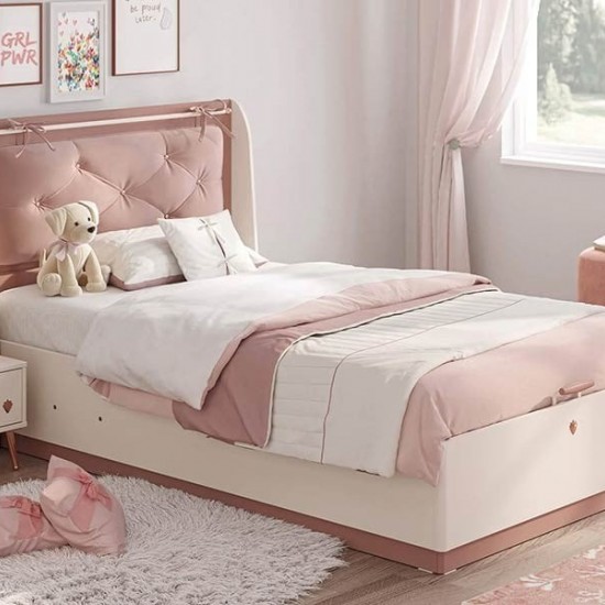 ELEGANCE ΠΑΙΔΙΚΟ ΚΡΕΒΑΤΙ ΗΜΙΔΙΠΛΟ ΜΕ ΑΠΟΘΗΚΕΥΤΙΚΟ ΧΩΡΟ 205x129xH110cm