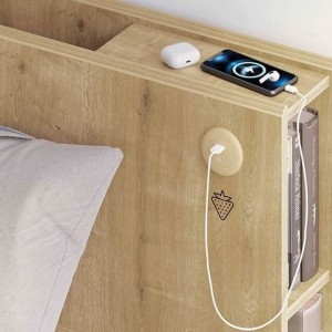 MOCHA BOOK ΠΑΙΔΙΚΟ ΚΡΕΒΑΤΙ ΜΟΝΟ SONOMA 104x223xH105cm