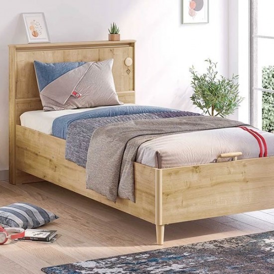 MOCHA 1 ΠΑΙΔΙΚΟ ΚΡΕΒΑΤΟ ΜΟΝΟ ΜΕ ΑΠΟΘΗΚΕΥΤΙΚΟ ΧΩΡΟ 109x213x105cm