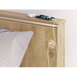 MOCHA ΠΑΙΔΙΚΟ ΚΡΕΒΑΤΙ ΗΜΙΔΙΠΛΟ SONOMA 213x129xH105cm