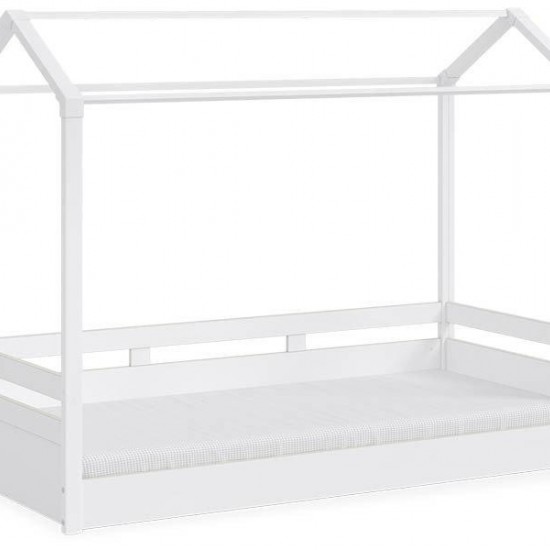 MONTES WHITE ΠΑΙΔΙΚΟ ΚΡΕΒΑΤΙ ΜΕ ΟΡΟΦΗ 213x95xH168cm