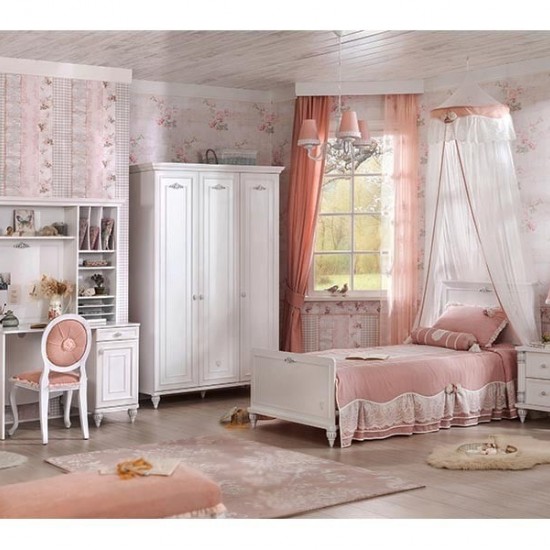 ΠΑΙΔΙΚΟ ΚΡΕΒΑΤΙ ROMANTICA ΜΟΝΟ 105x212x101cm