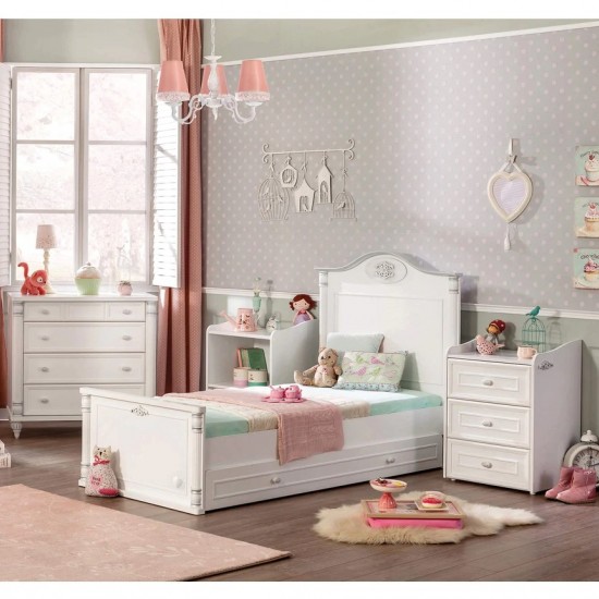 ROMANTIC 1 ΒΡΕΦΙΚΗ ΚΟΥΝΙΑ 3 ΣΕ 1 189x101xH117cm