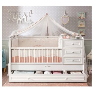 ROMANTIC 1 ΒΡΕΦΙΚΗ ΚΟΥΝΙΑ 3 ΣΕ 1 189x101xH117cm