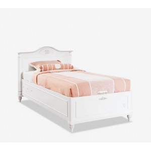 ROMANTIC ΠΑΙΔΙΚΟ ΚΡΕΒΑΤΙ ΜΟΝΟ ΜΕ ΑΠΟΘΗΚΕΥΤΙΚΟ ΧΩΡΟ 118x210xΗ111cm