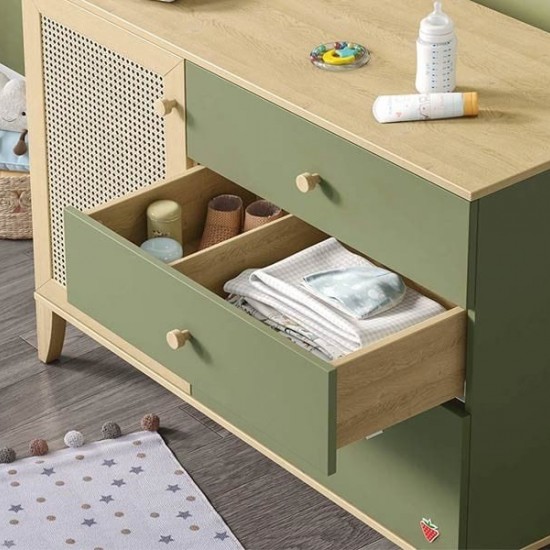 LOOF ΠΑΙΔΙΚΗ ΣΥΡΤΑΡΙΕΡΑ 3ΣΥΡΤΑΡΙΑ 1 ΝΤΟΥΛΑΠΙ 111x44xH87cm