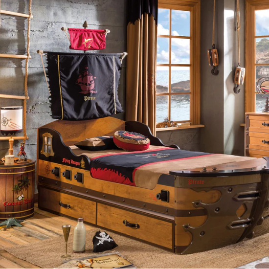 ΠΑΙΔΙΚΟ ΚΟΜΟΔΙΝΟ ΒΑΡΕΛΙ PIRATE Φ50xH45cm