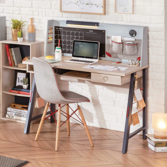 TRIO ΠΑΙΔΙΚΟ ΓΡΑΦΕΙΟ ΜΕ ΠΛΑΤΗ 114x64xH116cm