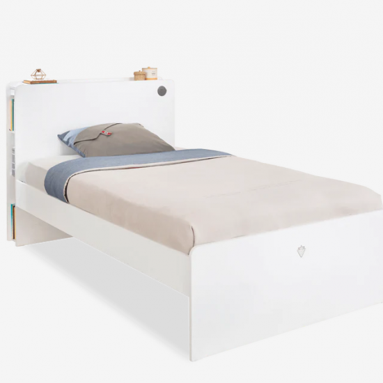 WHITE ΠΑΙΔΙΚΟ ΚΡΕΒΑΤΙ ΗΜΙΔΙΠΛΟ 124x222xH108cm