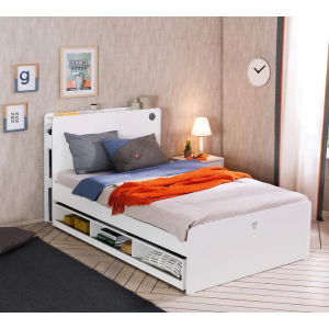 WHITE ΣΥΡΤΑΡΙ ΚΡΕΒΑΤΙΟΥ ΗΜΙΔΙΠΛΟ 121x194xΗ26 cm