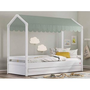 ΥΦΑΣΜΑ ΟΡΟΦΗΣ ΠΡΑΣΙΝΟ ΓΙΑ ΚΡΕΒΑΤΙ MONTES