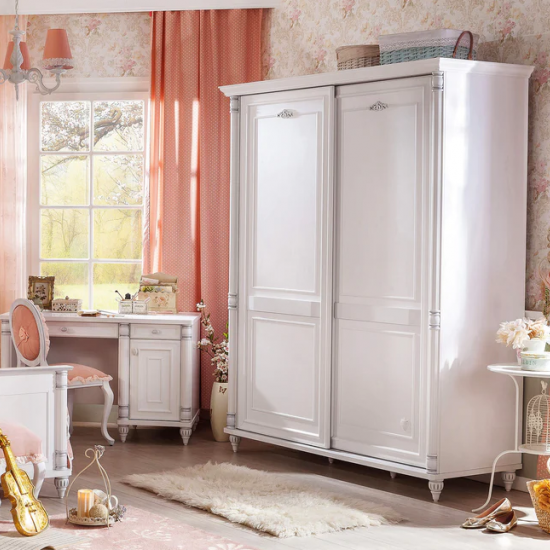 ROMANTIC ΠΑΙΔΙΚΗ ΝΤΟΥΛΑΠΑ 2ΦΥΛΛΗ ΣΥΡΟΜΕΝΗ 170x65xH210cm