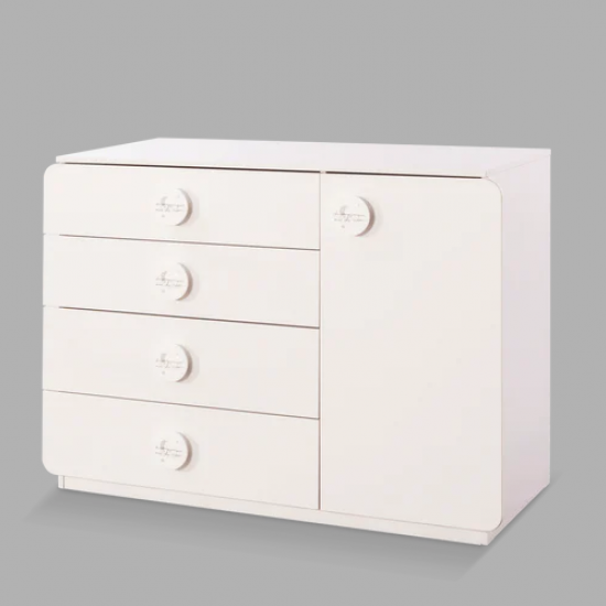 SL COTTON ΒΡΕΦΙΚΗ ΣΥΡΤΑΡΙΕΡΑ 4 ΣΥΡΤΑΡΙΑ 1 ΝΤΟΥΛΑΠΙ 125x56xΗ89 cm