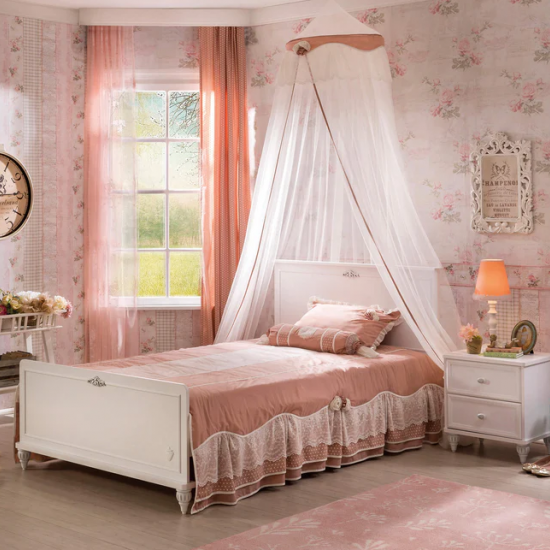 ROMANTICA ΠΑΙΔΙΚΟ ΚΡΕΒΑΤΙ ΗΜΙΔΙΠΛΟ 125x212x101cm