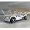YOUNG RACER ΠΑΙΔΙΚΟ ΚΡΕΒΑΤΙ ΑΥΤΟΚΙΝΗΤΟ ΛΕΥΚΟ 108x208xΗ80 cm
