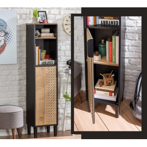 BLACK ΠΑΙΔΙΚΗ ΒΙΒΛΙΟΘΗΚΗ ΣΤΗΛΗ 35x29xΗ147 cm