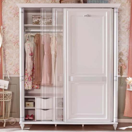 ROMANTIC ΠΑΙΔΙΚΗ ΝΤΟΥΛΑΠΑ 2ΦΥΛΛΗ ΣΥΡΟΜΕΝΗ 170x65xH210cm