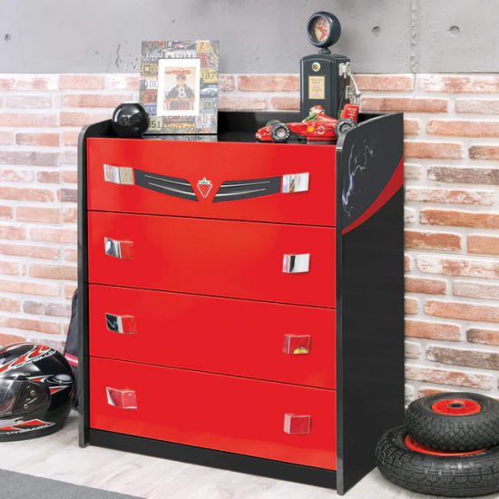 CHAMPION RACER ΠΑΙΔΙΚΗ ΣΥΡΤΑΡΙΕΡΑ ΜΕ 4 ΣΥΡΤΑΡΙΑ 74x41x87 cm