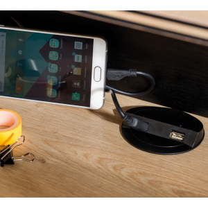 BLACK ΠΑΙΔΙΚΟ ΓΡΑΦΕΙΟ ΜΕ ΡΑΦΙΑ 138x58xH99 cm