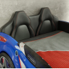 CHAMPION RACER ΠΑΙΔΙΚΟ ΚΡΕΒΑΤΙ ΑΥΤΟΚΙΝΗΤΟ ΜΠΛΕ ΜΕ ΚΡΥΦΟ ΦΩΤΙΣΜΟ 127x220xH80 cm