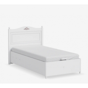 RUSTIC WHITE ΠΑΙΔΙΚΟ ΚΡΕΒΑΤΙ ΜΟΝΟ ΜΕ ΑΠΟΘΗΚΕΥΤΙΚΟ ΧΩΡΟ 116x204x108cm